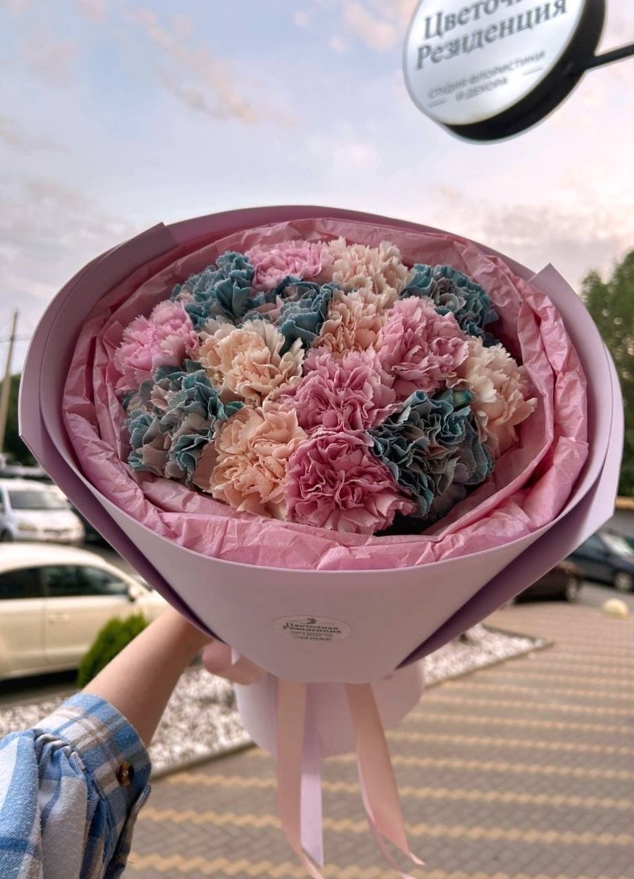 Букет из микса диантусов